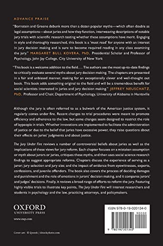 The Jury Under Fire: Myth, Controversy, and Reform (American PsychologyLaw Society Series),Used