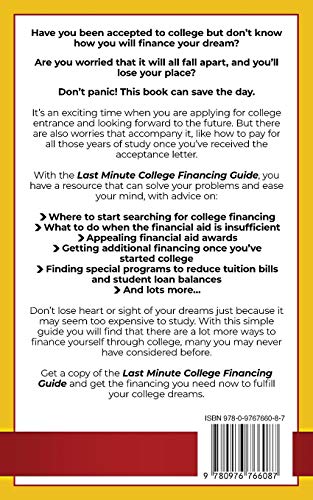 Last Minute College Financing Guide: Second Edition,Used