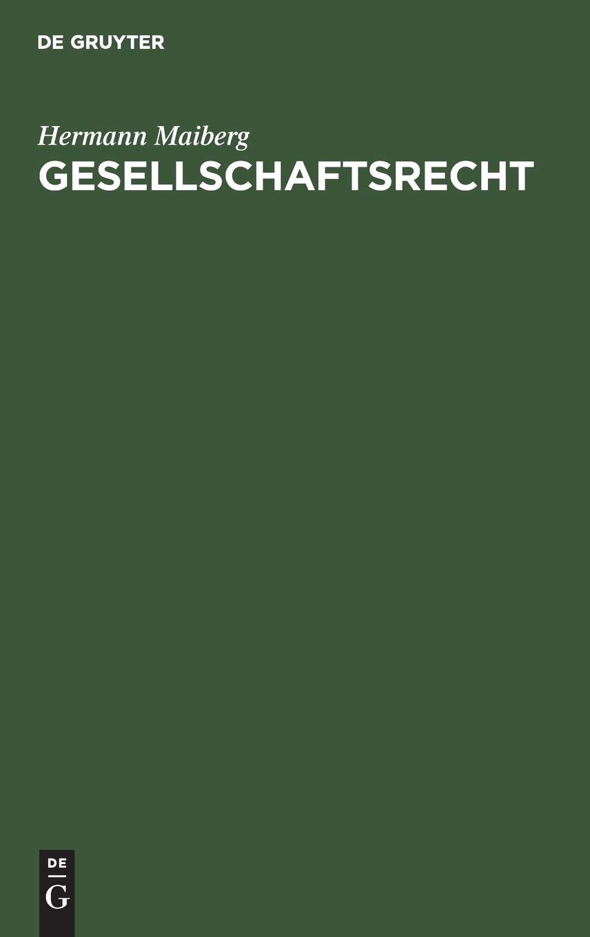 Gesellschaftsrecht (German Edition),Used