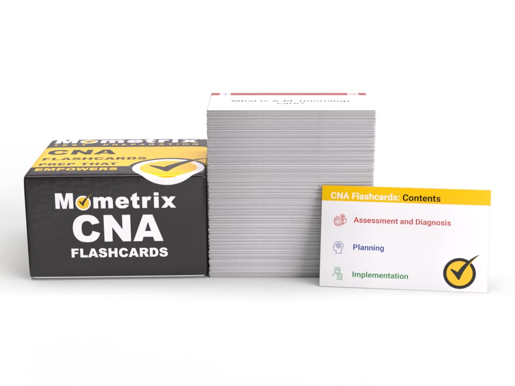 CNA Study Cards 20252026: CNA Test Prep with Practice Test Questions for the Certified Nursing Assistant Exam [Full Color Cards