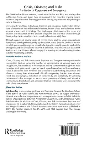 Crisis, Disaster and Risk: Institutional Response and Emergence,Used