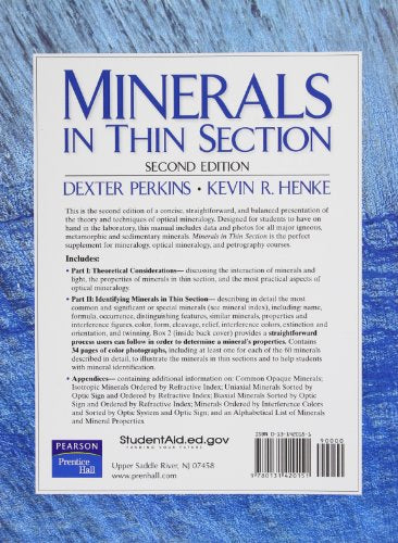 Minerals in Thin Section,New