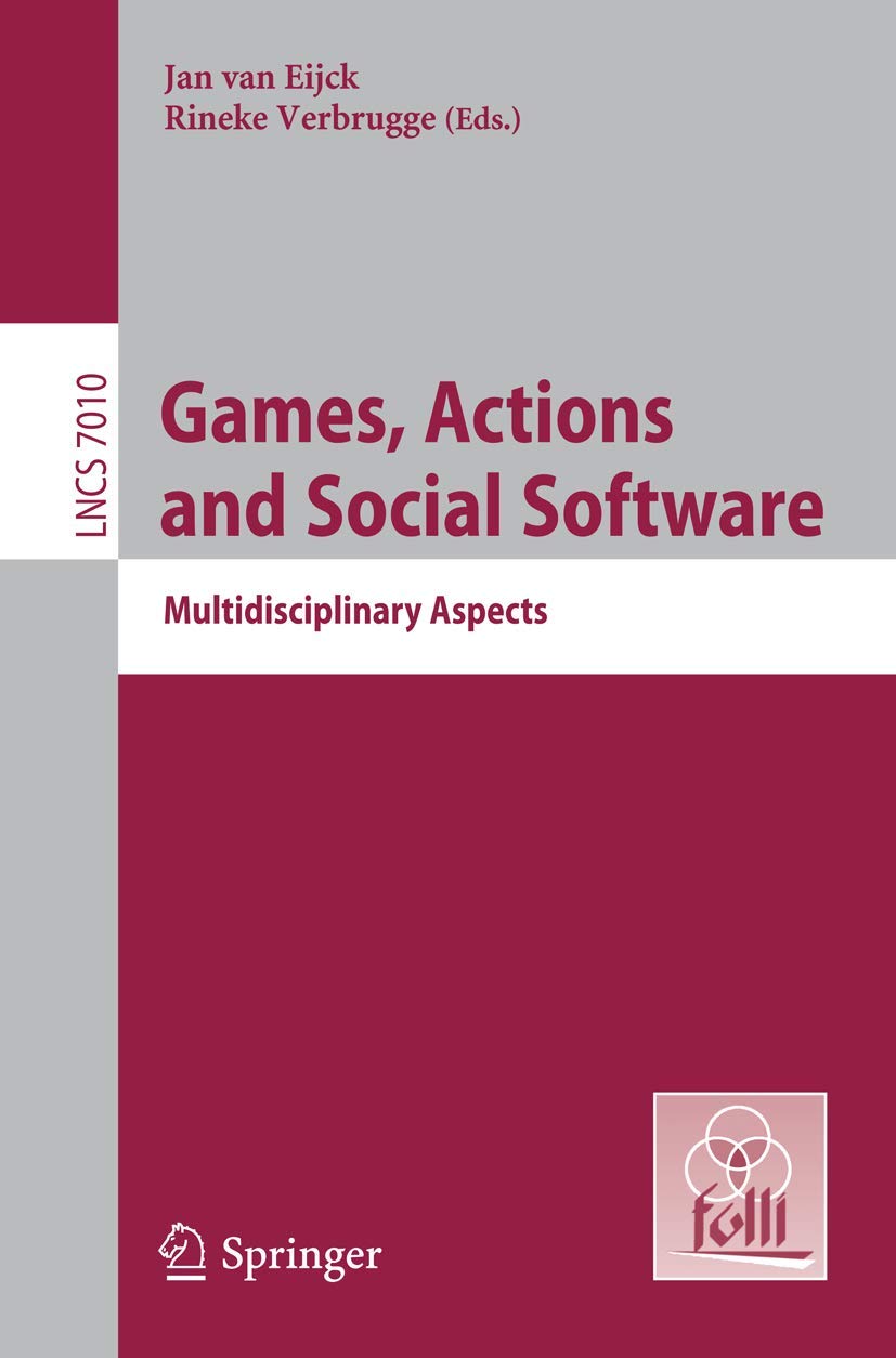 Games, Actions, and Social Software: Multidisciplinary Aspects (Programming and Software Engineering),Used