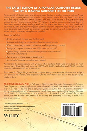 Fundamentals of Digital Logic and Microcomputer Design, 5th Edition,New