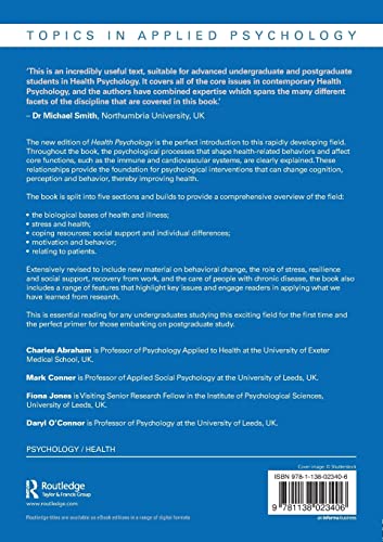 Health Psychology (Topics in Applied Psychology),Used