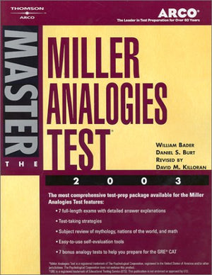 Arco Master the Miller Analogies Test 2003,Used