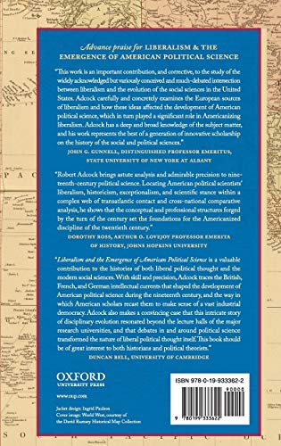 Liberalism and the Emergence of American Political Science: A Transatlantic Tale,Used