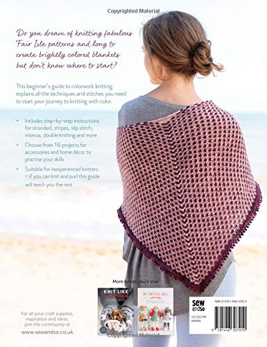 Beginner's Guide to Colorwork Knitting: 16 Projects and Techniques to Learn to Knit with Color,Used