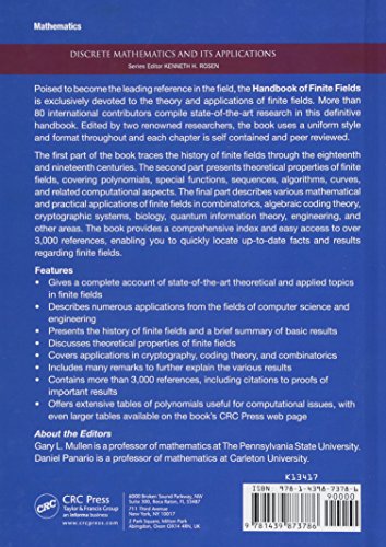 Handbook of Finite Fields (Discrete Mathematics and Its Applications),Used