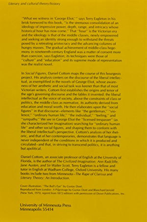 Social Figures: George Eliot, Social History, and Literary Representation (Volume 44) (Theory and History of Literature),Used