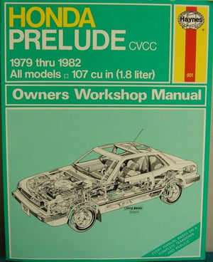 Honda Prelude owners workshop manual,Used