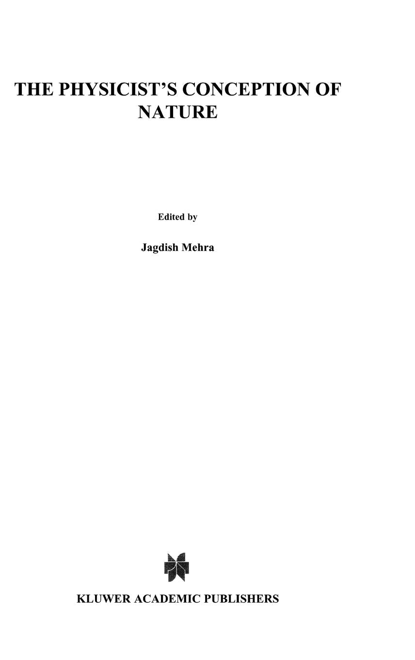 The Physicist's Conception of Nature,Used