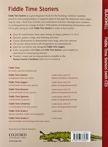 Fiddle Time Starters + CD: A Beginner Book for Violin by Blackwell, Kathy, Blackwell, David (2012) Sheet music