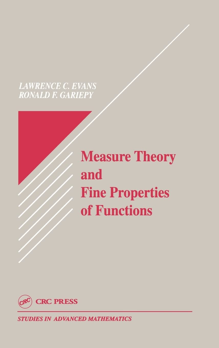 Measure Theory and Fine Properties of Functions (Studies in Advanced Mathematics),Used