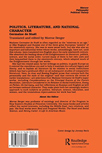 Politics, Literature and National Character,Used