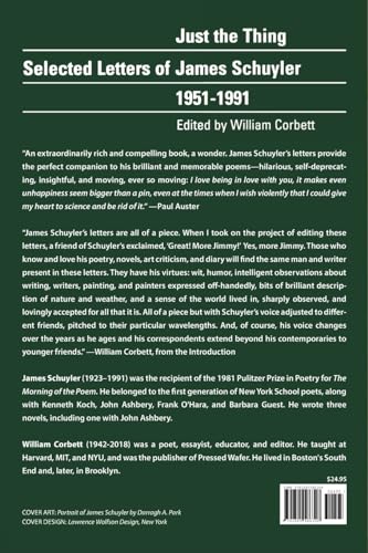 Just The Thing: Selected Letters Of James Schuyler,Used