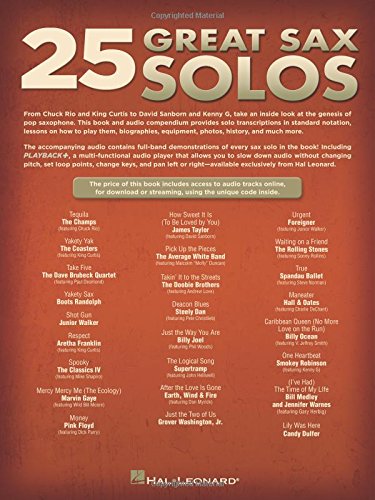 25 Great Sax Solos Bk Transcriptions Lessons Bios Photos Audio Online,Used