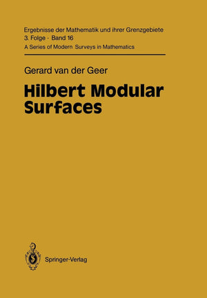 Hilbert Modular Surfaces (Ergebnisse der Mathematik und ihrer Grenzgebiete. 3. Folge / A Series of Modern Surveys in Mathematics,Used