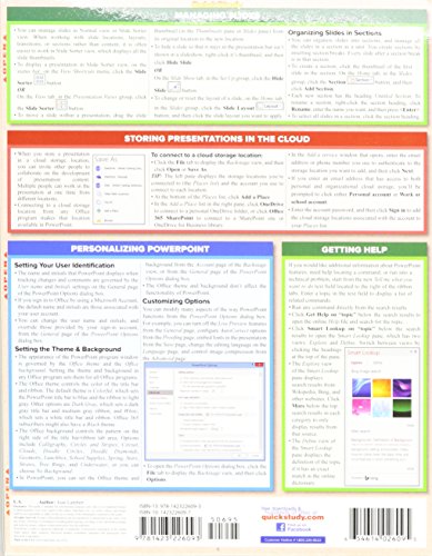 Microsoft Powerpoint 2016 (Quick Study Computer),Used
