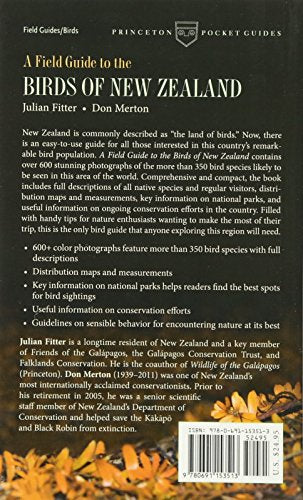 A Field Guide to the Birds of New Zealand (Princeton Pocket Guides),Used