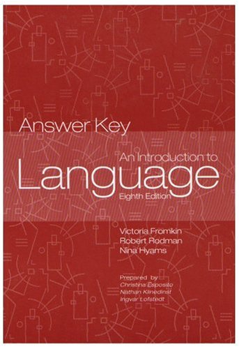 Introduction to Language  Answer Key,New