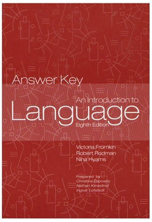 Introduction to Language  Answer Key,Used