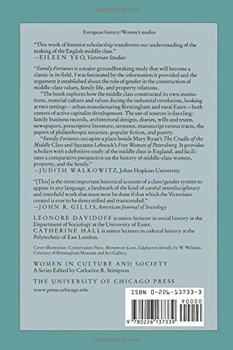 Family Fortunes: Men And Women Of The English Middle Class, 17801850 (Women In Culture And Society),New