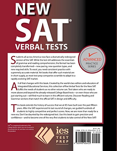 New SAT Verbal Tests,Used