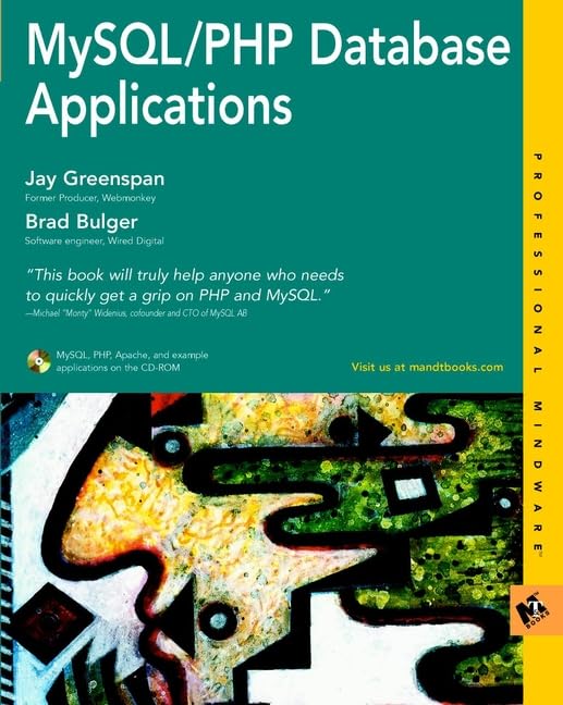 MySQL/PHP Database Applications (Professional Mindware),Used