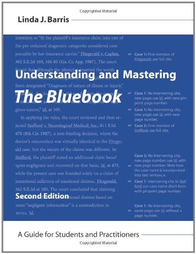 Understanding and Mastering The Bluebook,Used
