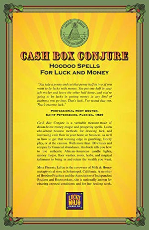 Cash Box Conjure: Hoodoo Spells For Luck And Money,New
