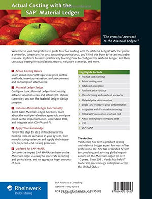 Actual Costing with the Material Ledger in SAP ERP (SAP PRESS),Used