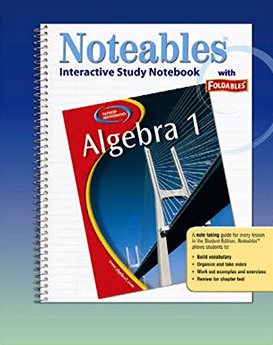 Algebra 1, Noteables: Interactive Study Notebook with Foldables,New