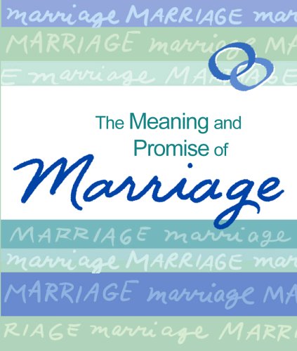 The Meaning And Promise of Marriage (A Little Bit of Series),Used
