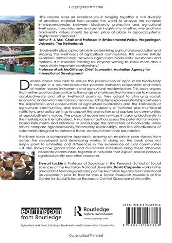 Agriculture, Biodiversity and Markets,Used