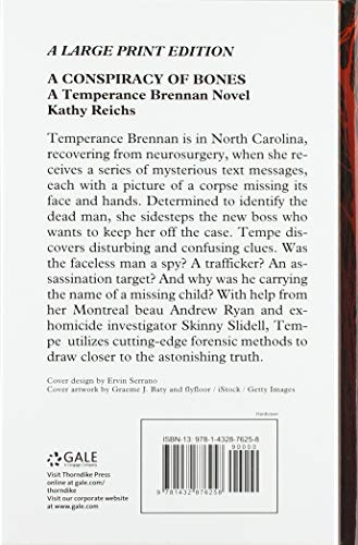 A Conspiracy of Bones (A Temperance Brennan Novel (1)),Used