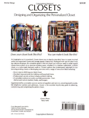 Closets: Designing and Organizing the Personalized Closet,Used