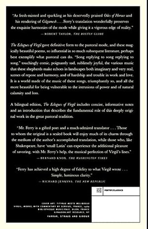 The Eclogues Of Virgil (Bilingual Edition) (English And Latin Edition),New