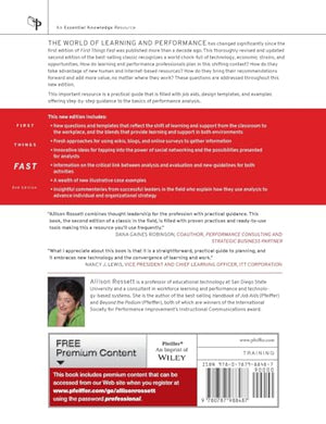 First Things Fast: A Handbook for Performance Analysis,Used