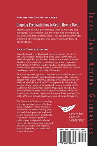 Ongoing Feedback: How to Get It, How to Use It,Used