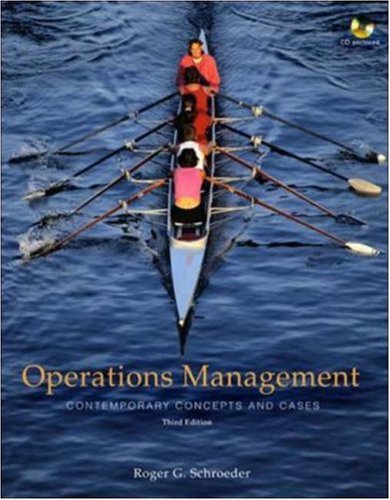 Operations Management: Contemporary Concepts and Cases with Student CDROM,Used