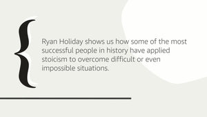 The Obstacle Is the Way: The Timeless Art of Turning Trials into Triumph,New