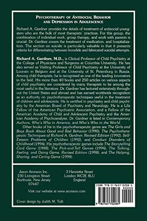 Psychotherapy of Antisocial Behavior and Depressionin Adolescence: Psychotherapy with Adolescents,Used