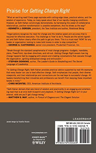 Getting Change Right: How Leaders Transform Organizations from the Inside Out,New