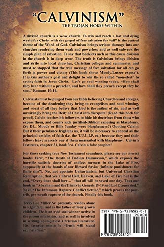 CALVINISM The Trojan Horse Within,Used