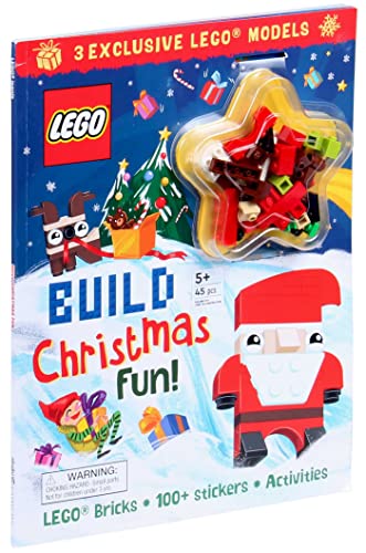 LEGO Books: Build Christmas Fun! (Activity Book with Minifigure),Used