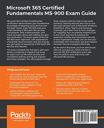 Microsoft 365 Certified Fundamentals MS900 Exam Guide: Expert tips and techniques to pass the MS900 certification exam on the ,Used