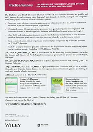 The Probation and Parole Treatment Planner, with Dsm 5 Updates (PracticePlanners),Used