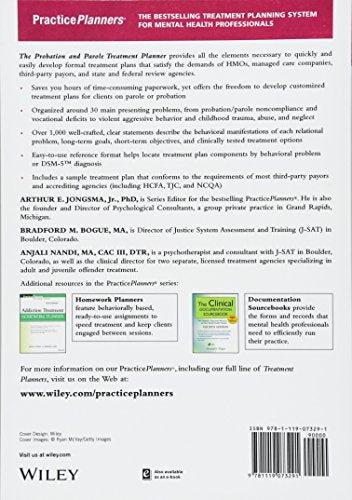 The Probation and Parole Treatment Planner, with Dsm 5 Updates (PracticePlanners),Used
