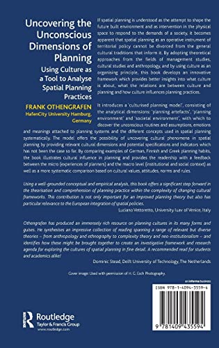 Uncovering the Unconscious Dimensions of Planning: Using Culture as a Tool to Analyse Spatial Planning Practices,Used